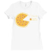 pizza pie chart Ladies Fitted T-Shirt