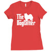 the dogfather american eskimo dog white Ladies Fitted T-Shirt