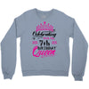 Celebrating With the 7th Birthday Queen Crewneck Sweatshirt