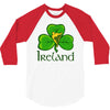 ireland shamrock 3/4 Sleeve Shirt
