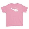 design uh 1h helicopter hubschrauber us army irak krieg war vietnam Youth Tee