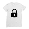 padlock Ladies Fitted T-Shirt