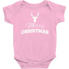 buck merry christmas Baby Bodysuit
