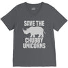 save the chubby unicorns (2) V-Neck Tee