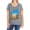 sticker box Ladies Curvy T-Shirt