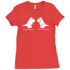 trex i love you this much Ladies Fitted T-Shirt