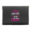 Celebrating With the 4th Birthday Queen Accessory Pouches