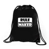 rule maker Drawstring Bags