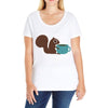 coffe squirrel Ladies Curvy T-Shirt
