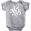 music notes#4 rock design graphic band Baby Onesie
