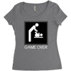 game over baby Women's Triblend Scoop T-shirt