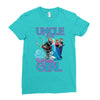 uncle of the birthday girl Ladies Fitted T-Shirt