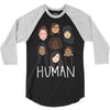 Women's March We are Human 3/4 Sleeve Shirt