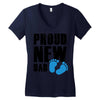 proud new boy Women's V-Neck T-Shirt