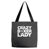 crazy boxer lady Tote Bags