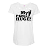 huge pen Maternity Scoop Neck T-shirt