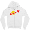the spaceman logo Zipper Hoodie
