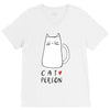 cat love person! V-Neck Tee