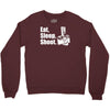 v6 eat sleep shoot Crewneck Sweatshirt