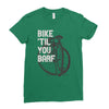 bike 'til you barf Ladies Fitted T-Shirt