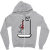 wine Zipper Hoodie