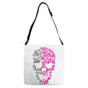 two coloured patterned skull   mens funny Adjustable Strap Totes