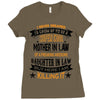 Super Cool Mother In Law Of A Freaking Awesome Daughter Ladies Fitted T-Shirt
