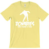 zombies only want a hug bad taste haloween zombie pop culture gift T-Shirt