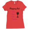 wine shopping Ladies Fitted T-Shirt