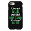 blessed god by spoiled by my husband protected by both iPhone 8