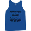 criticize Tank Top