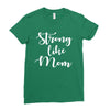 strong like mom Ladies Fitted T-Shirt