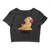 yoga pug exhale Crop Top