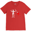 blackbeard's flag pirate edward teach V-Neck Tee