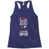 i bake because punching people is frowned upon Racerback Tank