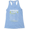 January Girl Facts Capricorn Racerback Tank