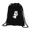 dog or fox Drawstring Bags