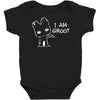 i am groot' guardians of the galaxy movie funny baby groot Baby Bodysuit