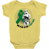 never stop fighting Baby Bodysuit
