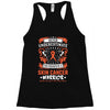 Never Underestimate the Strength of a Skin Cancer Warrior Racerback Tank