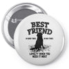 Best Friend Golden Pin-back button