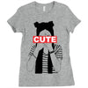 cute Ladies Fitted T-Shirt