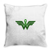 liver cancer wonder woman Throw Pillow