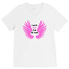 i wear pink for my mom V-Neck Tee