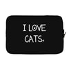 I Love Cats Laptop cover