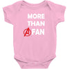 Avengers More Than A Fan Baby Bodysuit