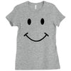 smiley face funny t shirt be happy love smile tee s 3xl Ladies Fitted T-Shirt