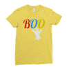 boo halloween Ladies Fitted T-Shirt
