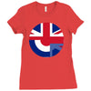 mod union jack, ideal gift, birthday present Ladies Fitted T-Shirt