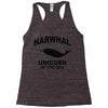 narwhal whale Racerback Tank